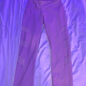 cute purple mesh cutout leggings by 90 degree by reflex